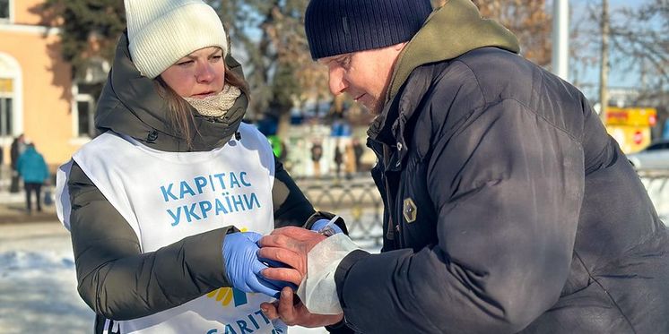 Hilfsmaßnahmen in der Ukraine