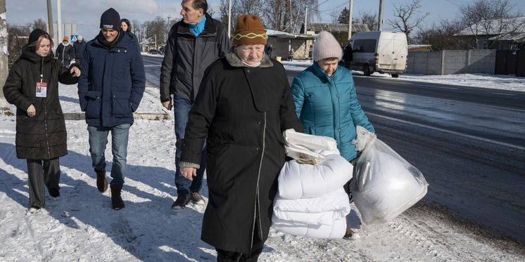 Hilfsmaßnahmen in der Ukraine